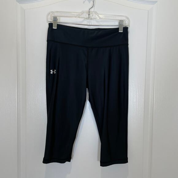 Under Armour Black Compression Crop Leggings M - Picture 1 of 4